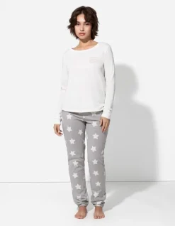Fashion Pyjamahose - Allover-Muster - Damen Nachtwäsche