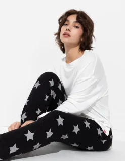 Clearance Pyjamahose - Allover-Muster - Damen Nachtwäsche