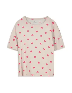Best Pyjamaoberteil - Allover-Print - Damen Nachtwäsche