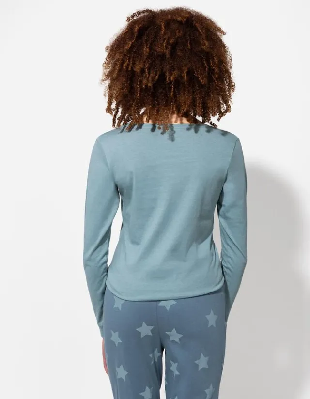 Discount Pyjamaoberteil - Print - Damen Nachtwäsche