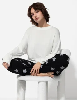 New Pyjamaoberteil - Viskose-Mix - Damen Nachtwäsche