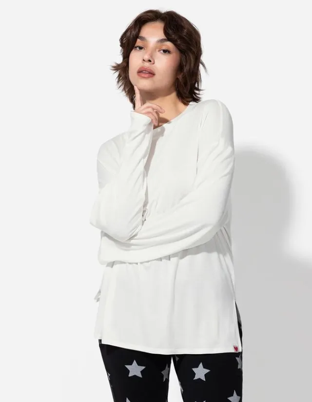 New Pyjamaoberteil - Viskose-Mix - Damen Nachtwäsche
