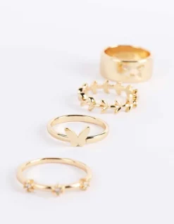 New Ring - 4er-Pack Damen Accessoires