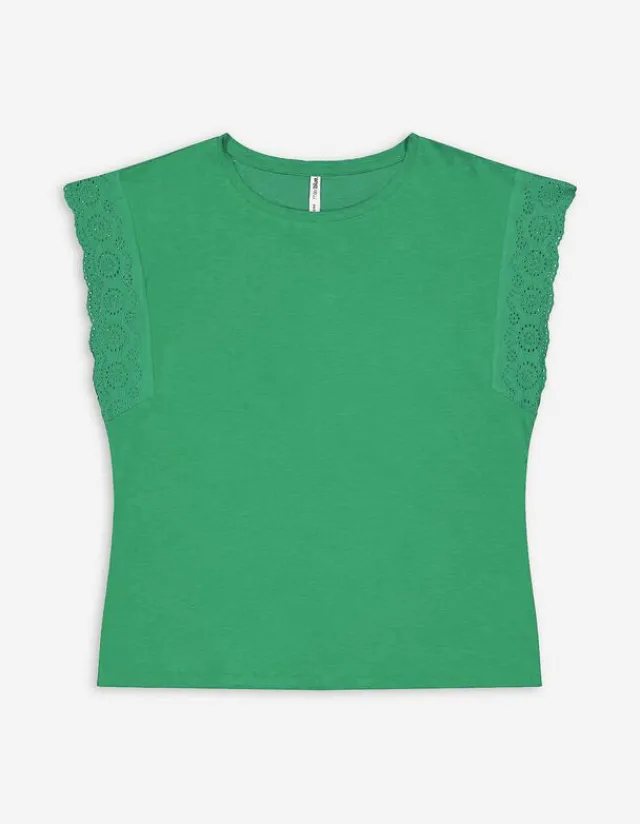 Online Shirt - Ärmel mit Volants Damen Tops