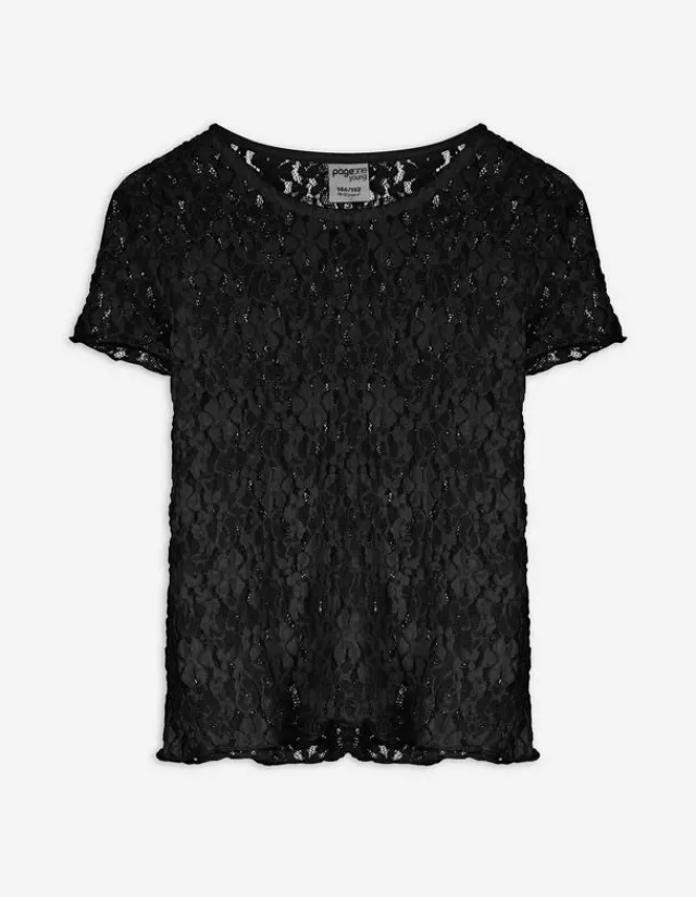Sale Shirt - Lochspitze - Kinder Mädchenkleidung