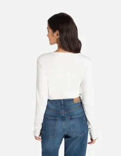 Sale Shirt - Rippenstruktur - Damen Langarmshirts