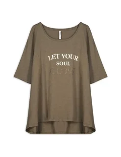 Hot Shirt - Ziersteine - Damen Langarmshirts