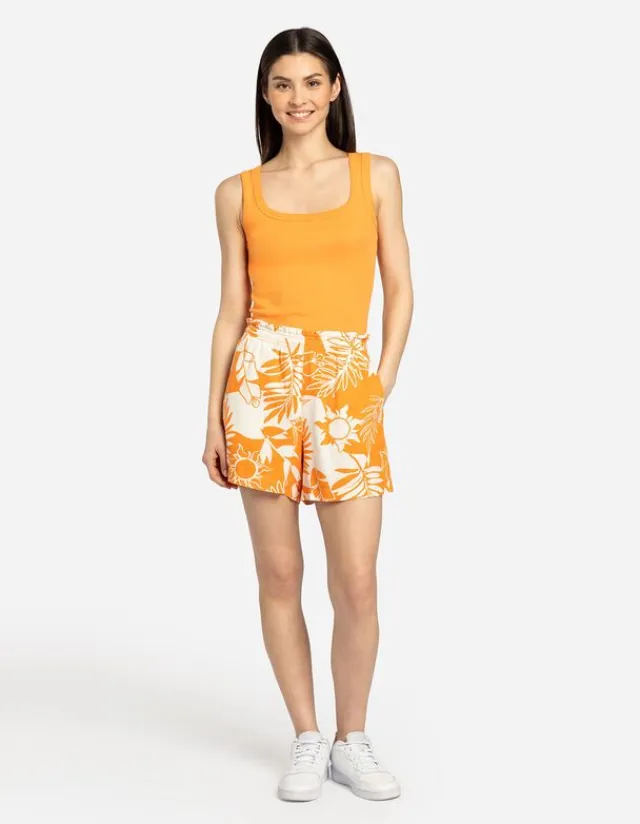 Hot Shorts - Leinen-Mix Damen Hosen