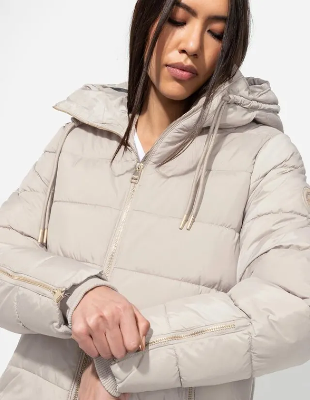 Outlet Steppjacke - Tunnelzug am Saum - Damen Jacken
