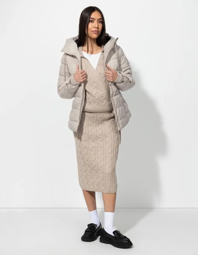 Outlet Steppjacke - Tunnelzug am Saum - Damen Jacken