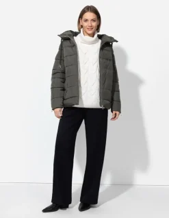 New Steppjacke - Tunnelzug am Saum - Damen Jacken