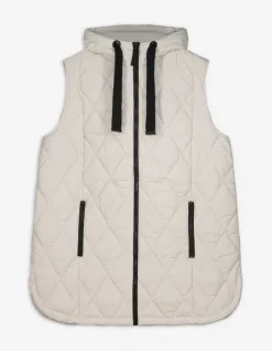 Fashion Steppweste - Kapuze - Damen Westen