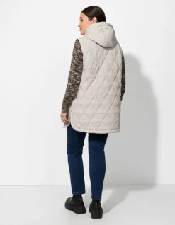 Fashion Steppweste - Kapuze - Damen Westen