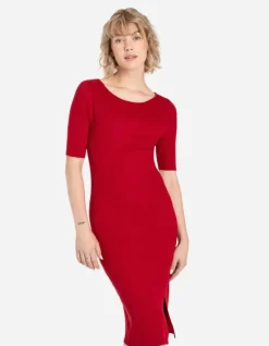 Online Strickkleid - U-Ausschnitt - Damen Kleider