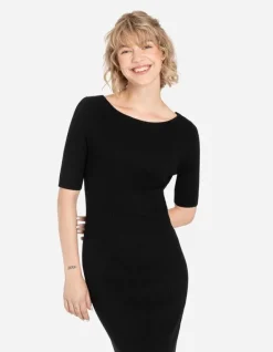 New Strickkleid - U-Ausschnitt - Damen Kleider