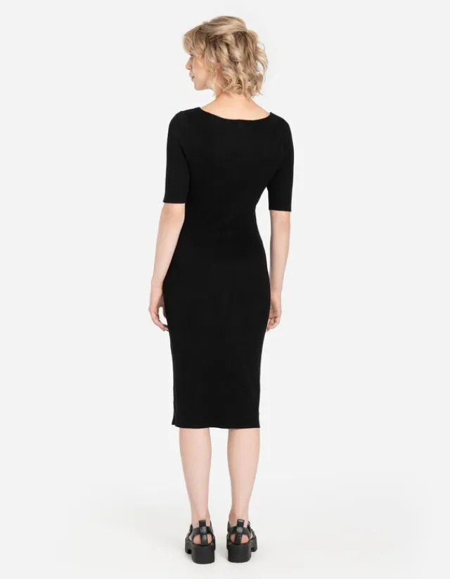 New Strickkleid - U-Ausschnitt - Damen Kleider
