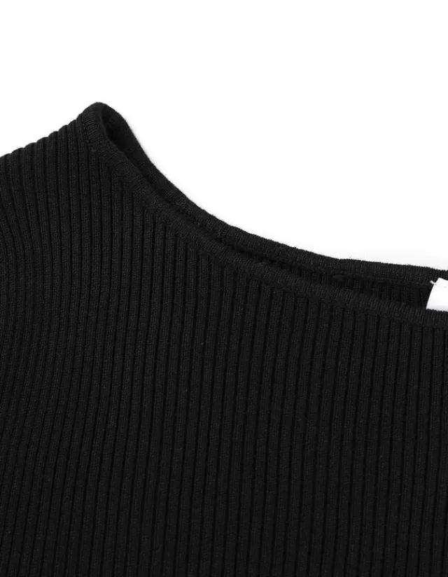 New Strickkleid - U-Ausschnitt - Damen Kleider