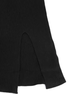 New Strickkleid - U-Ausschnitt - Damen Kleider