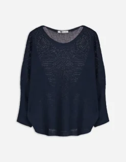 Fashion Strickpullover - &Uuml;berschnittene &Auml;rmel - Damen Pullover