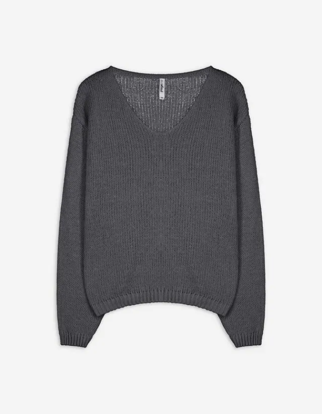 Hot Strickpullover - V-Ausschnitt - Damen Pullover