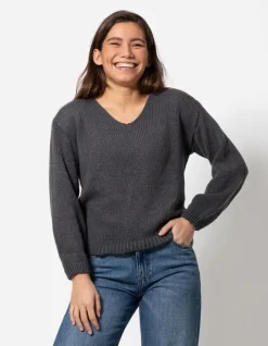 Hot Strickpullover - V-Ausschnitt - Damen Pullover