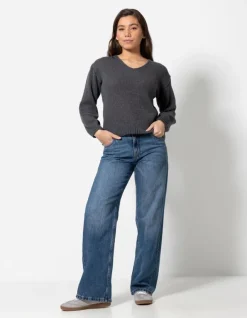 Hot Strickpullover - V-Ausschnitt - Damen Pullover
