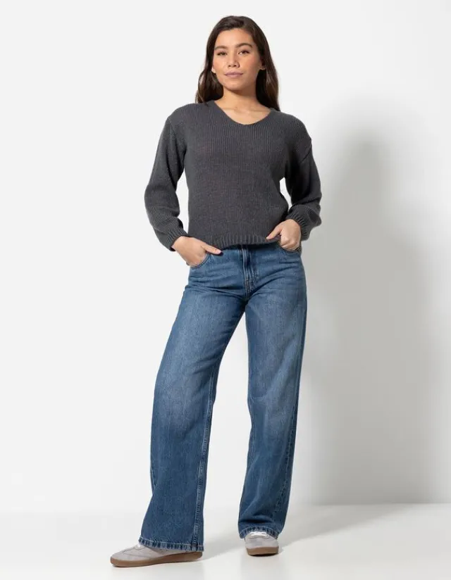 Hot Strickpullover - V-Ausschnitt - Damen Pullover
