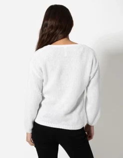 Outlet Strickpullover - V-Ausschnitt - Damen Pullover