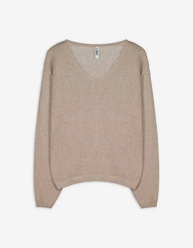Clearance Strickpullover - V-Ausschnitt - Damen Pullover
