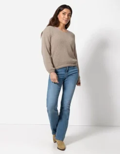 Clearance Strickpullover - V-Ausschnitt - Damen Pullover
