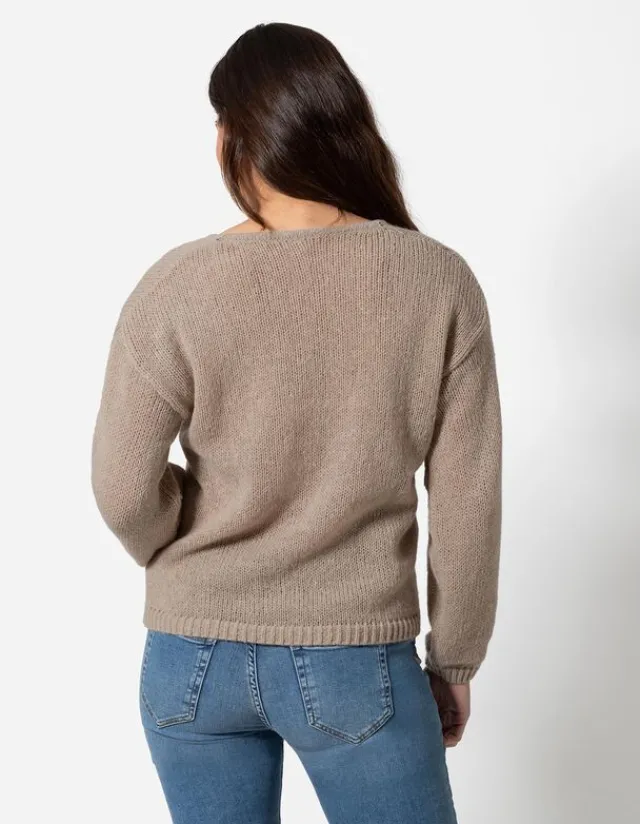 Clearance Strickpullover - V-Ausschnitt - Damen Pullover