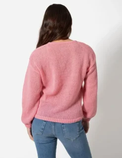 New Strickpullover - V-Ausschnitt - Damen Pullover