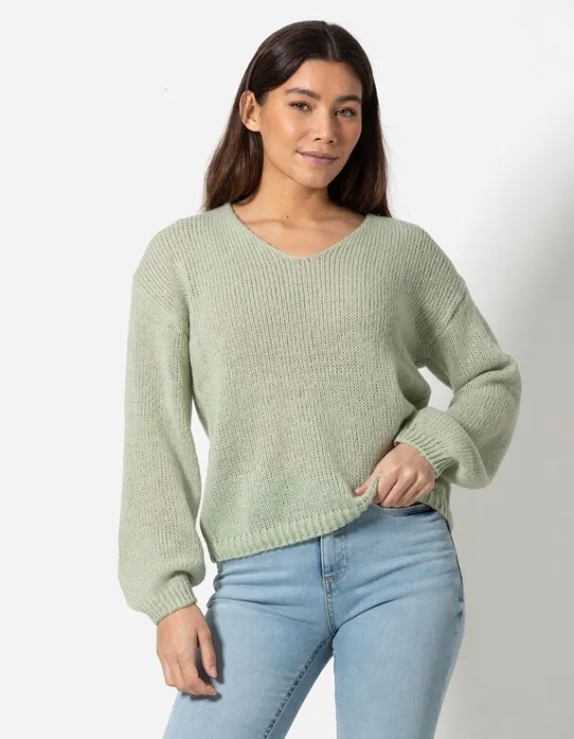 Best Strickpullover - V-Ausschnitt - Damen Pullover