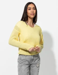 Outlet Strickpullover - V-Ausschnitt - Damen Pullover