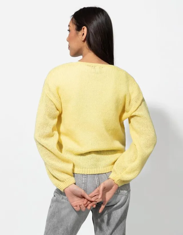 Outlet Strickpullover - V-Ausschnitt - Damen Pullover