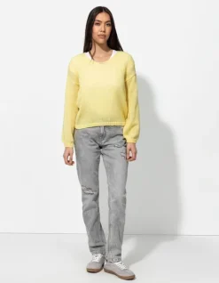 Outlet Strickpullover - V-Ausschnitt - Damen Pullover