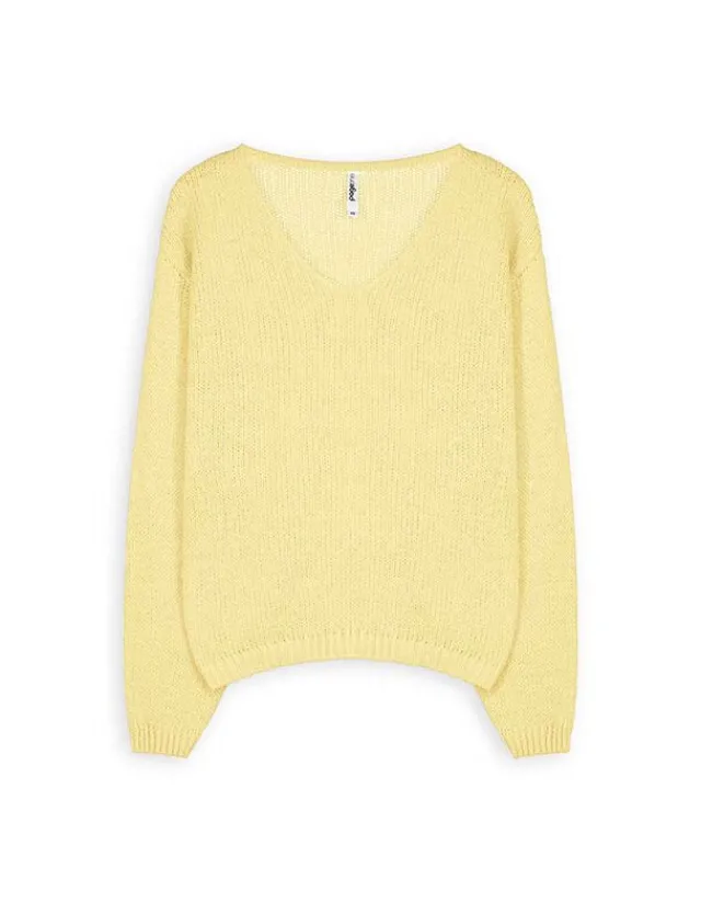 Outlet Strickpullover - V-Ausschnitt - Damen Pullover