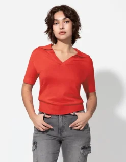 New Strickshirt - Viskose-Mix - Damen Pullover