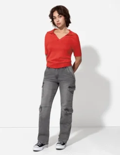 New Strickshirt - Viskose-Mix - Damen Pullover