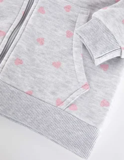 Sale Sweatjacke - Allover-Print Kinder Mädchenkleidung