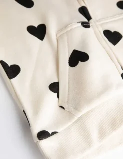 Discount Sweatjacke - Allover-Print - Kinder Mädchenkleidung