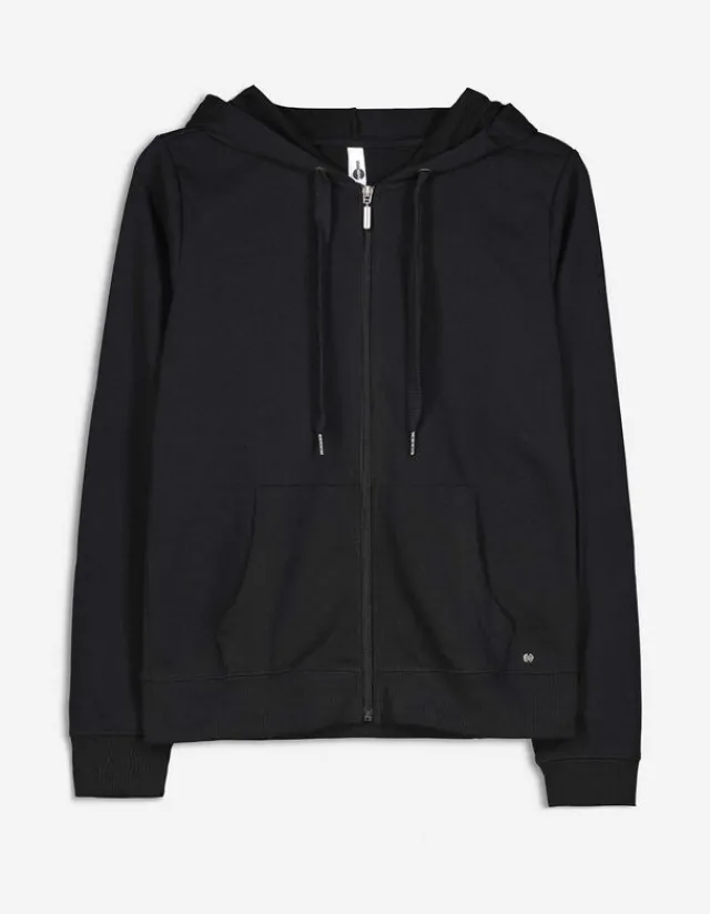Outlet Sweatjacke - einfarbig Damen Sweatjacken