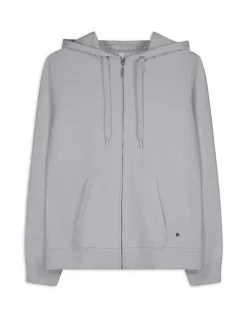 Outlet Sweatjacke - Kapuze mit Tunnelzug - Damen Sweatjacken
