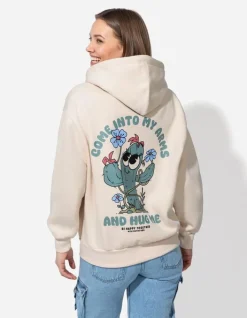 New Sweatjacke - R&uuml;ckenprint - Damen Sweatjacken