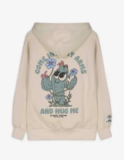 New Sweatjacke - R&uuml;ckenprint - Damen Sweatjacken