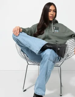 Hot Sweatjacke - Rückenprint - Damen Sweatjacken
