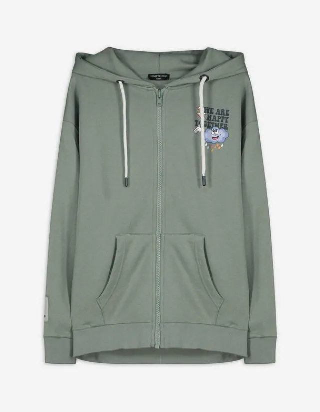Hot Sweatjacke - Rückenprint - Damen Sweatjacken