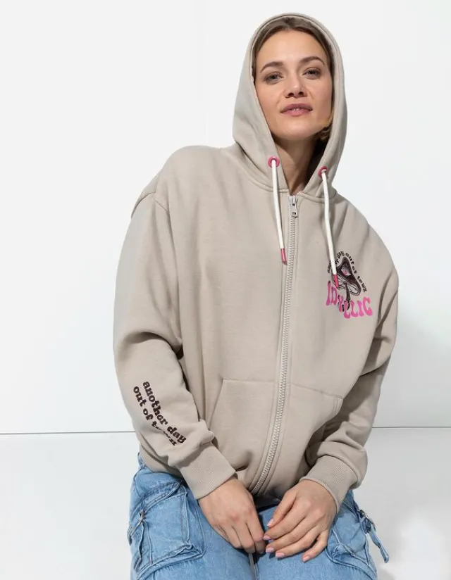 Clearance Sweatjacke - Rückenprint - Damen Sweatjacken