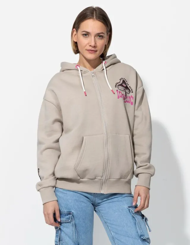 Clearance Sweatjacke - Rückenprint - Damen Sweatjacken