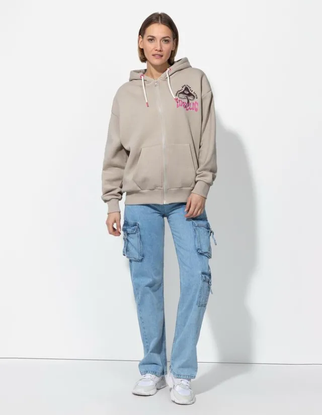 Clearance Sweatjacke - Rückenprint - Damen Sweatjacken